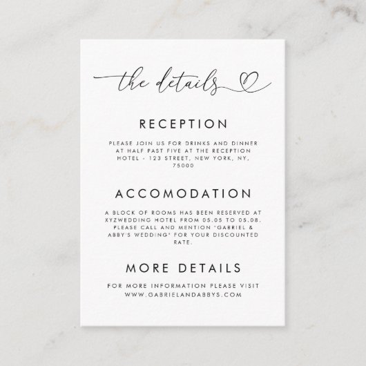 Minimalisator voor gegevens over hartstocht en fot informatiekaartje (Voorkant)