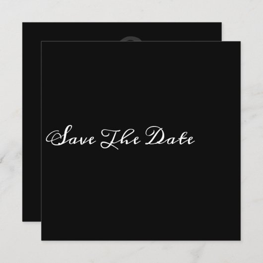 Minimalisator voor grafische opslag Datum Save The Date (Voorkant / Achterkant)