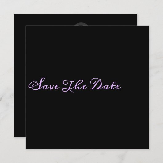 Minimalisator voor grafische opslag Datum Save The Date (Voorkant / Achterkant)