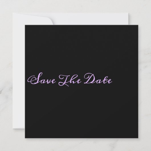 Minimalisator voor grafische opslag Datum Save The Date (Voorkant)