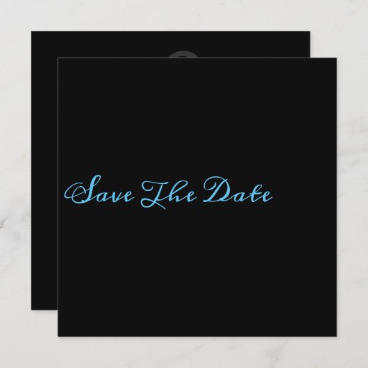 Minimalisator voor grafische opslag Datum Save The Date (Voorkant / Achterkant)