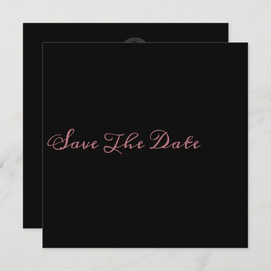 Minimalisator voor grafische opslag Datum Save The Date (Voorkant / Achterkant)