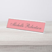 Minimalisator voor klassieke glin bureau naambordje (Voorkant)