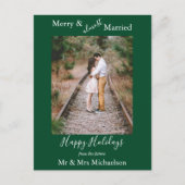 Minimalisator voor liefste huwelijken feestdagenkaart (Voorkant)