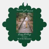 Minimalisator voor liefste huwelijken ornament kaart (Voorkant)