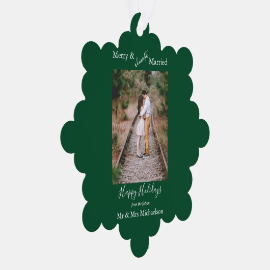 Minimalisator voor liefste huwelijken ornament kaart (Rechts)