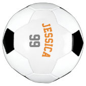 Minimalisator voor Oranje grijs naamnummer Voetbal (Gedraaid)