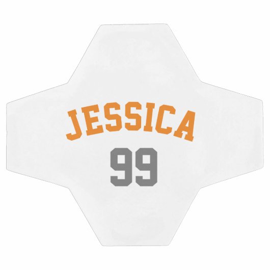 Minimalisator voor Oranje grijs naamnummer Voetbal (Enkel)
