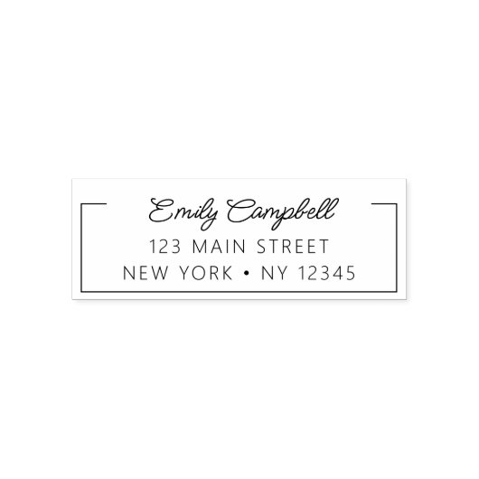 Minimalisator voor persoonlijk retouradres zelfinktende stempel (Design)