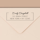 Minimalisator voor persoonlijk retouradres zelfinktende stempel