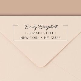 Minimalisator voor persoonlijk retouradres  zelfinktende stempel