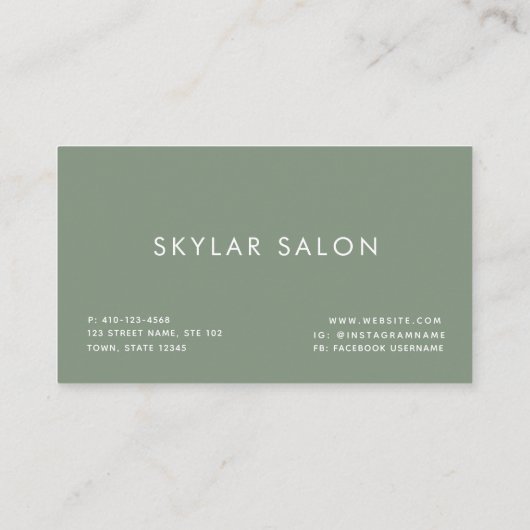 Minimalisator voor professionele opslag visitekaartje (Achterkant)