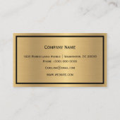 Minimalisator voor Treble Clef Musician Visitekaartje (Achterkant)