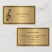 Minimalisator voor Treble Clef Musician Visitekaartje (Voorkant / Achterkant)