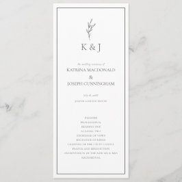 Minimalisator voor zwarte en witte weddenschappen programmakaart