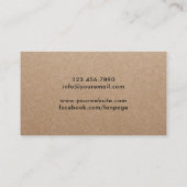 Minimalisator wasdroger voor haarstylist Rustige D Visitekaartje (Achterkant)