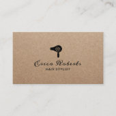Minimalisator wasdroger voor haarstylist Rustige D Visitekaartje (Voorkant)