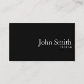 Minimalisator zwarte QR-code pastor Plain Visitekaartje (Voorkant)