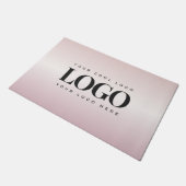 Minimaliseer aangepaste roze Logo voor zakelijk ge Deurmat (Schuin)