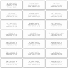 MINIMALISEER ALLE PETTEN INDIVIDUELE ADRESETIKETTE STICKER