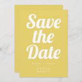 Minimaliseer de datum opslaan save the date (Voorkant / Achterkant)