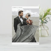 Minimaliseer de datum opslaan save the date (Staand voorkant)