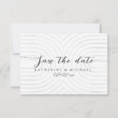 Minimaliseer de datumkaart opslaan save the date (Voorkant)