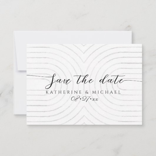 Minimaliseer de datumkaart opslaan save the date (Voorkant)