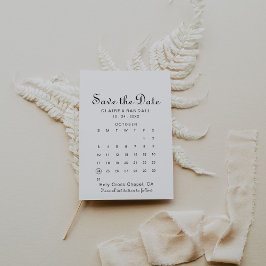 Minimaliseer de kalender van de Datum opslaan Save The Date