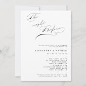 Minimaliseer de nacht voor het eten van de repetit kaart (Voorkant)