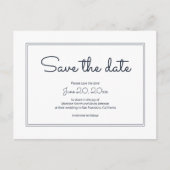 Minimaliseer eenvoudig cursief script de datum briefkaart (Voorkant)