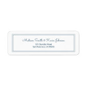 Minimaliseer het Eenvoudige Kromme Adres van de Te Etiket (Voorkant)