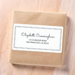 Minimaliseer het Eenvoudige Kromme Adres van de Te Etiket