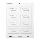 Minimaliseer het Eenvoudige Kromme Adres van de Te Etiket (Full Sheet)