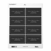Minimaliseer het Eenvoudige Kromme Adres van de Te Etiket (Full Sheet)