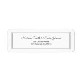 Minimaliseer het Eenvoudige Kromme Adres van de Te Etiket (Voorkant)