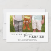 Minimaliseer hoe meer de foto's van de zwangerscha feestdagenkaart (Voorkant)