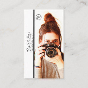 Minimaliseer je foto- en logo-fotografiebedrijf visitekaartje