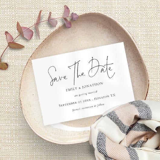 Minimaliseer script om het even welke kleur de dat save the date