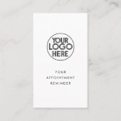 Minimaliseer uw aanstellingsherinnering Logo Verti Afsprakenkaartje (Voorkant)