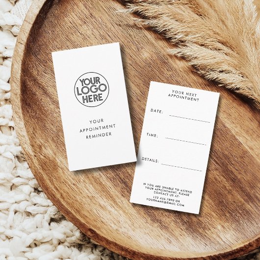 Minimaliseer uw aanstellingsherinnering Logo Verti Afsprakenkaartje