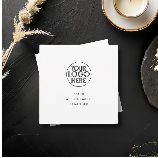 Minimaliseer uw afspraak Herinnering Business Logo Afsprakenkaartje