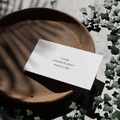 Minimaliseer uw bedrijfsnaam voor uw volgende afsp afsprakenkaartje