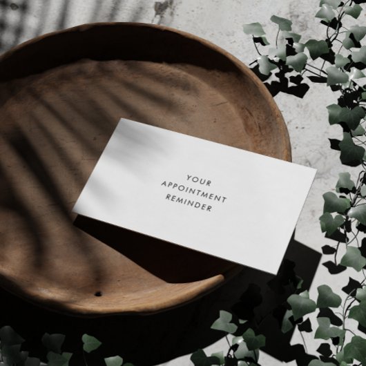 Minimaliseer uw bedrijfsnaam voor uw volgende afsp afsprakenkaartje