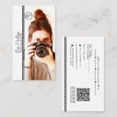 Minimaliseer uw foto & Logo fotografie bedrijf Visitekaartje (Voorkant / Achterkant)