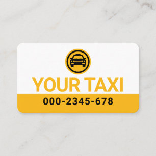 Minimaliseer Uw Gele Taxi Visitekaartje
