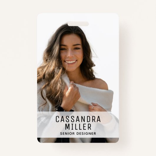 Minimaliseer uw Logo-bedrijfsidentificatie Badge (Voorkant)