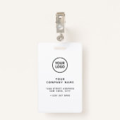 Minimaliseer uw Logo-bedrijfsidentificatie Badge (Achterkant met clip)