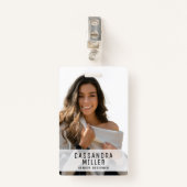 Minimaliseer uw Logo-bedrijfsidentificatie Badge (Voorkant met clip)