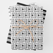 Minimaliseer uw Logo- en bedrijfsnaam-patronen Inpakpapier Vel (In situ)